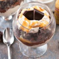 Bailey's Chocolate Mousse Brownie Parfaits_image