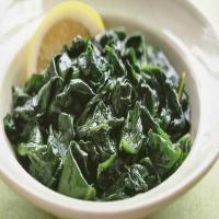 Steamed Spinach with Lemon image