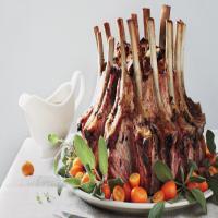 Crown Roast of Pork with Chestnut-Rye Stuffing image