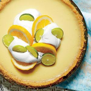 Key Lime-Buttermilk Icebox Pie with Baked Buttery Cracker Crust_image