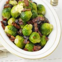 Brussels sprouts with bacon & chestnuts image