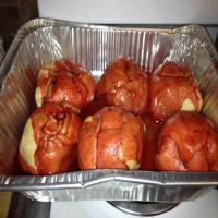 Apple Dumplings with Red Hots Cinnamon Sauce image