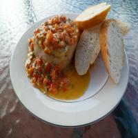 Tuna Steaks With Roasted Red Pepper Sauce_image