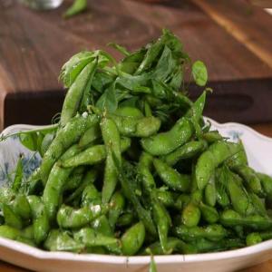 Edamame with Dill Salt and Pea Shoots_image