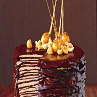 Candied Hazelnuts for Darkest Chocolate Crepe Cake image