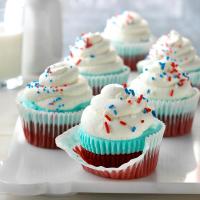 Patriotic Ice Cream Cupcakes image