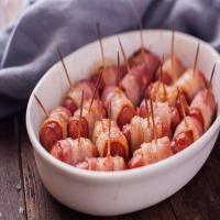 Sweet Bacon Wrapped Hot Dogs_image