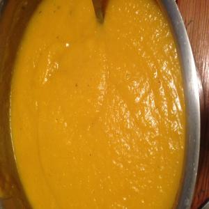 Roasted Butternut Squash Cream Soup with Ginger_image