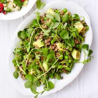 Quinoa, pea & avocado salad image