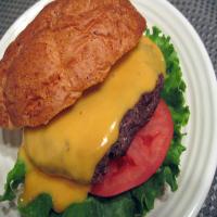 Classic Beef Burgers With Cheese Sauce image