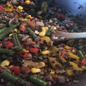 Green Lentil and Mixed Vegetable Stir-Fry_image