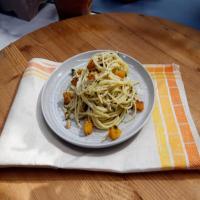 Spaghetti Tossed with Butternut Squash and Sage Butter image