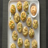 Cheesy Broccoli Puffs with Sriracha Mayonnaise_image