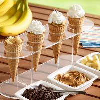 Grilled Peanut Butter, Banana and Chocolate Cones_image