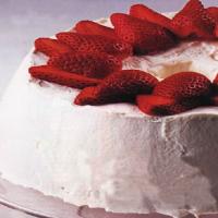 Pecan Torte with Strawberries and Cream image