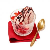 Strawberry Gelato with Balsamic Drizzle image