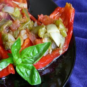 Green and Red Pepper Salad_image
