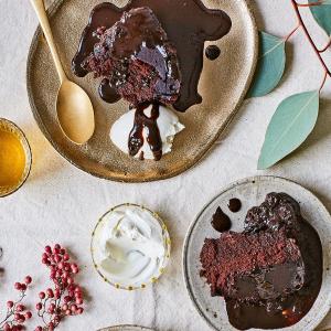 Slow cooker hot chocolate fondant cake image