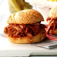 Tangy Pulled Pork Sandwiches image