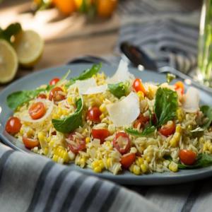 Orzo Salad with Corn, Arugula and Cherry Tomatoes_image