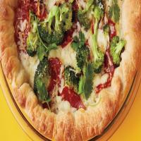 Deep-Dish Broccoli and Cheddar Pizza image