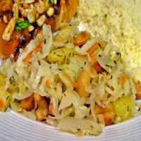 Warm Cabbage With Pineapple and Peanuts_image