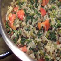 Rice, Lentil, and Spinach Pilaf image