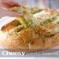 Mouthwatering Cheesy Pesto Bread Recipe - (4.4/5)_image