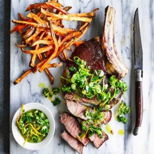 Low 'n' slow rib steak with Cuban mojo salsa_image