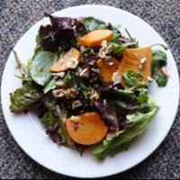 Mixed Greens with Hazelnuts and Persimmons_image