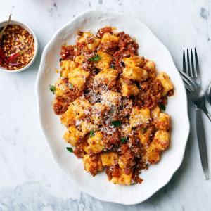 Potato Gnocchi with Chorizo Sauce Recipe - (4.6/5)_image