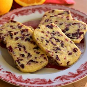 Cranberry-Orange Shortbread Cookies image