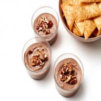 Chocolate Cheesecake Cups with Candied Pecans image