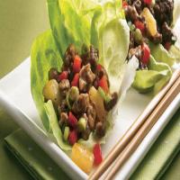 Teriyaki Beef and Pineapple Lettuce Wraps image