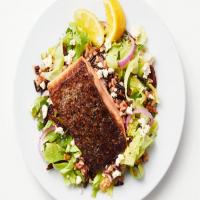 Salmon with Escarole and Wild Rice Salad image