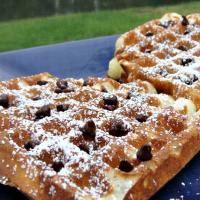 Sour Cream- Blueberry Waffles image
