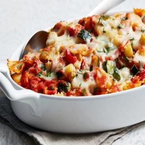 Herby Zucchini and Red Pepper Baked Pasta image