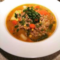 Ground Turkey and Red Potato Veggie Soup image