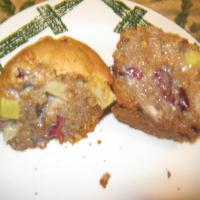 Apple Cranberry Walnut Muffins image