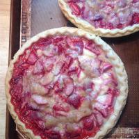 Chef Neal's Strawberry-Rhubarb Sour Cream Pies image