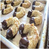 Chocolate Dipped Almond Horns Recipe - (4.5/5)_image