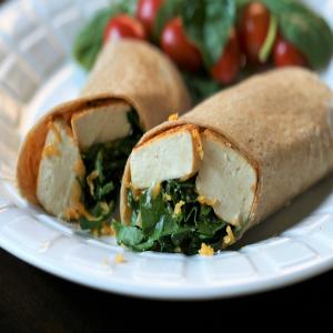 Baked Tofu Spinach Wrap_image