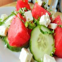 Watermelon Cucumber Salad image