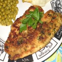 Garlic-And-Herb Oven Fried Halibut image