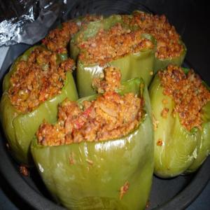 Soy and Bulgur Stuffed Peppers image
