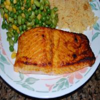 Spiced Salmon With Mustard Sauce image