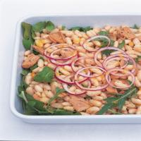 White Bean and Tuna Fish Salad with Lemon Pepper Dressing_image