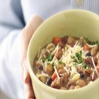 Slow-Cooker Bean and Sausage Minestrone_image