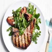 Grilled Pork Chops and Plums_image