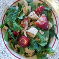 Chicken and Strawberry Spinach Salad image